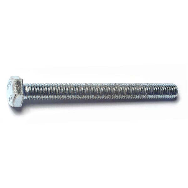 Midwest Fastener Class 8.8, M8-1.25 Hex Head Tap Bolt, Zinc Plated Steel, 80 mm L, 6 PK 78345 - main